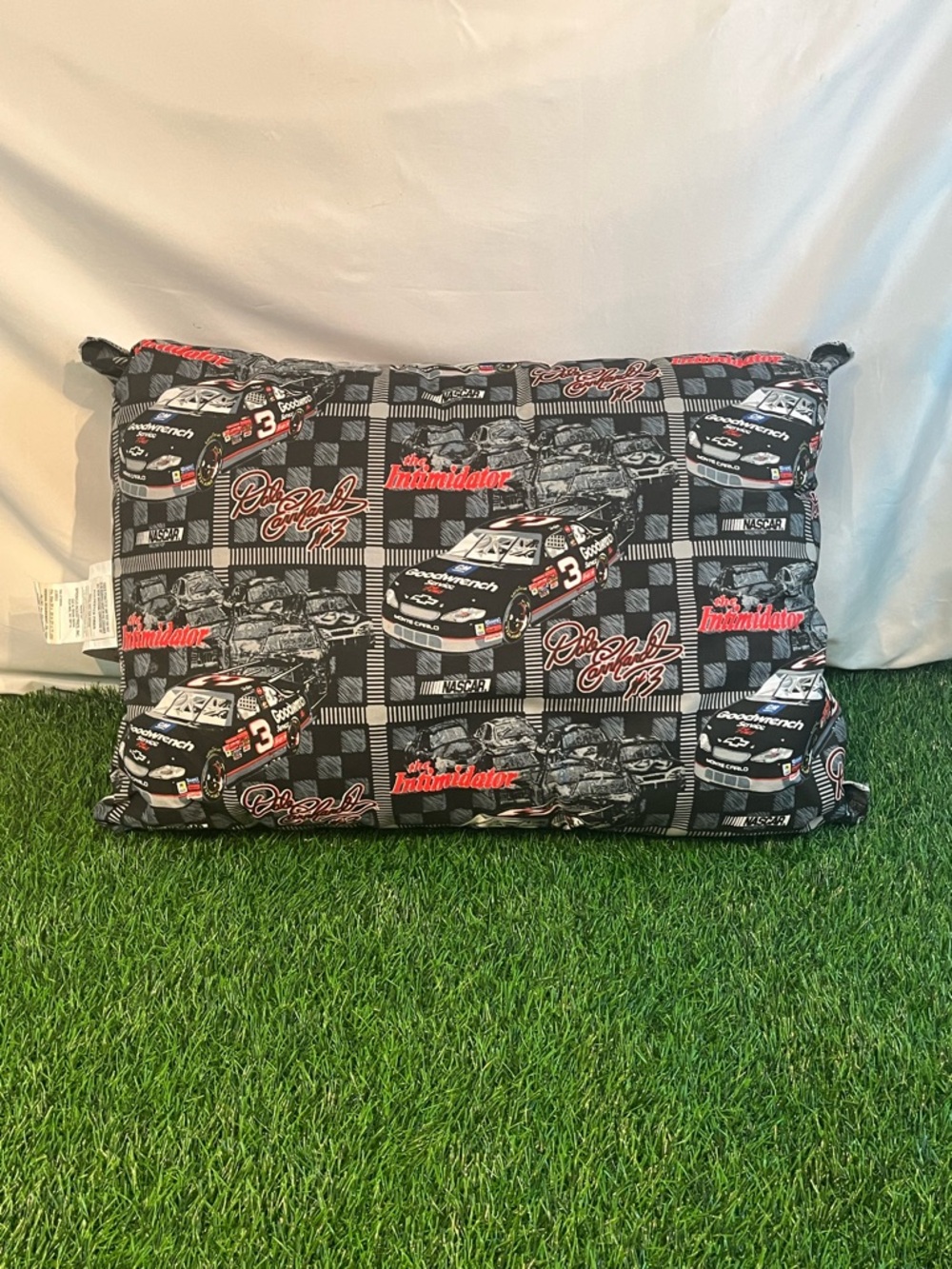 Vintage 90s NASCAR FAST ASLEEP NEW IN BAG Dale Earnhardt Oversized Pillow 20x28